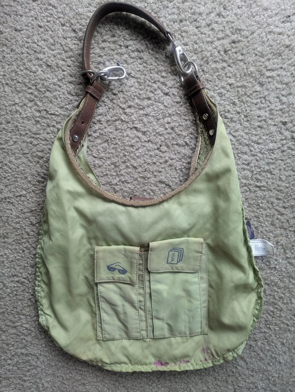 Vintage Y2K Pistachio Net Shoulder Bag Hobo Un Apres Midi De Chien French Girl